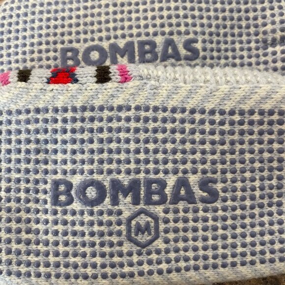 Bombas Knit Gripper Sole Slipper Socks Size M Cozy Nordic Fair Isle Cabincore - Picture 6 of 6